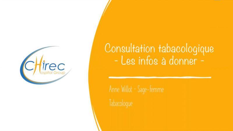 Consultation tabacologique: les infos à donner (Anne Willot)
