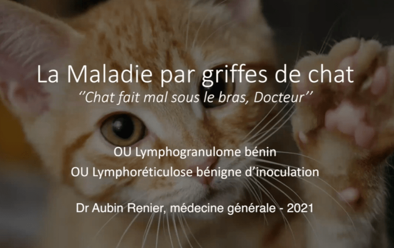 Maladie par griffes de chat (Aubin Regnier)