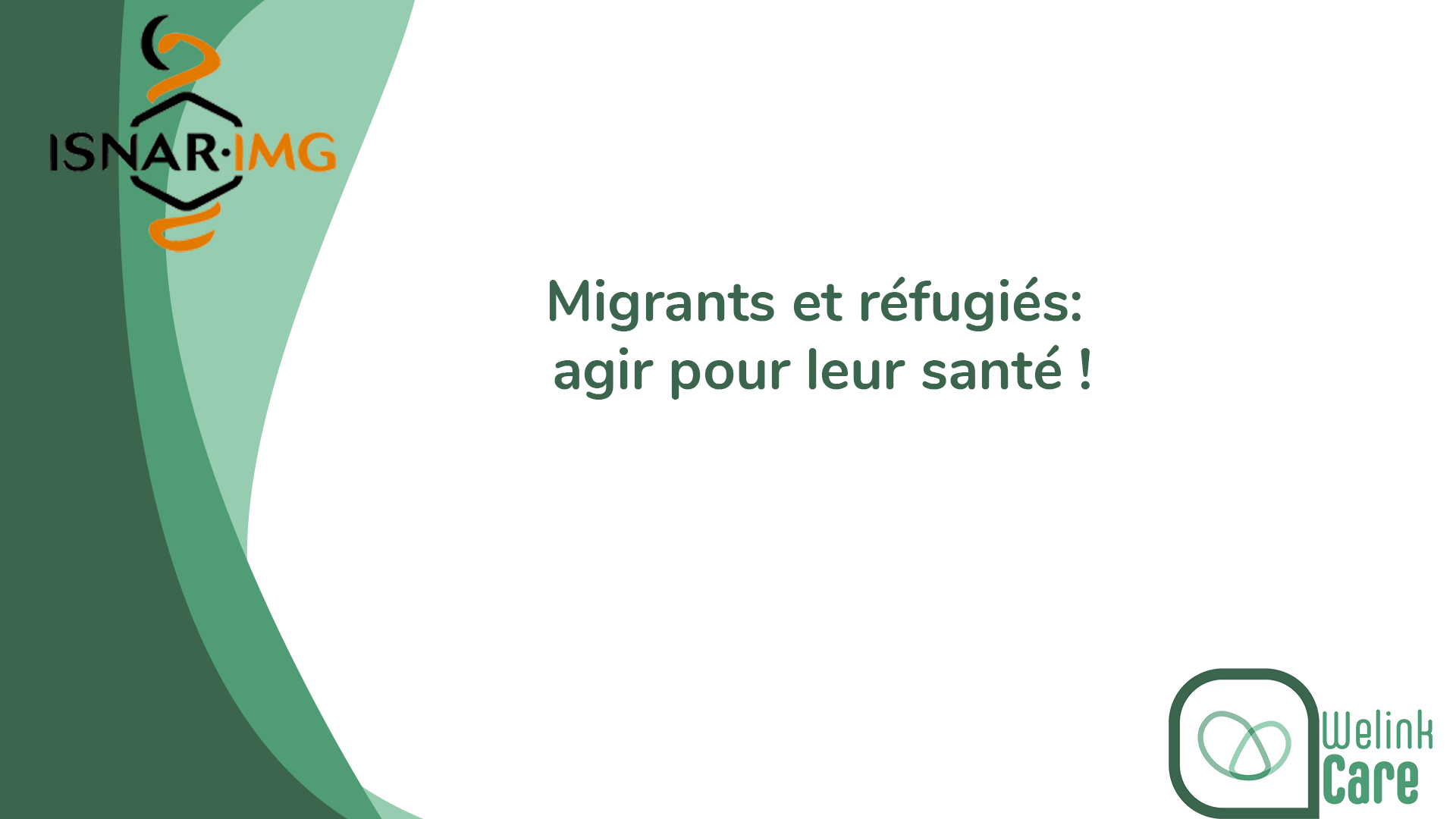 Migrants et réfugiés, agir pour leur santé !