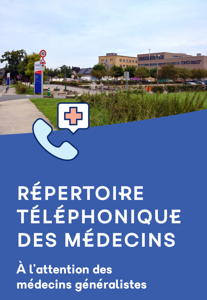 Répertoire téléphonique des médecins de la Clinique CHC Hermalle à l'attention des médecins généralistes